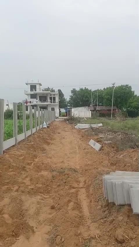 Video preview walking along a completed compound wall boundary